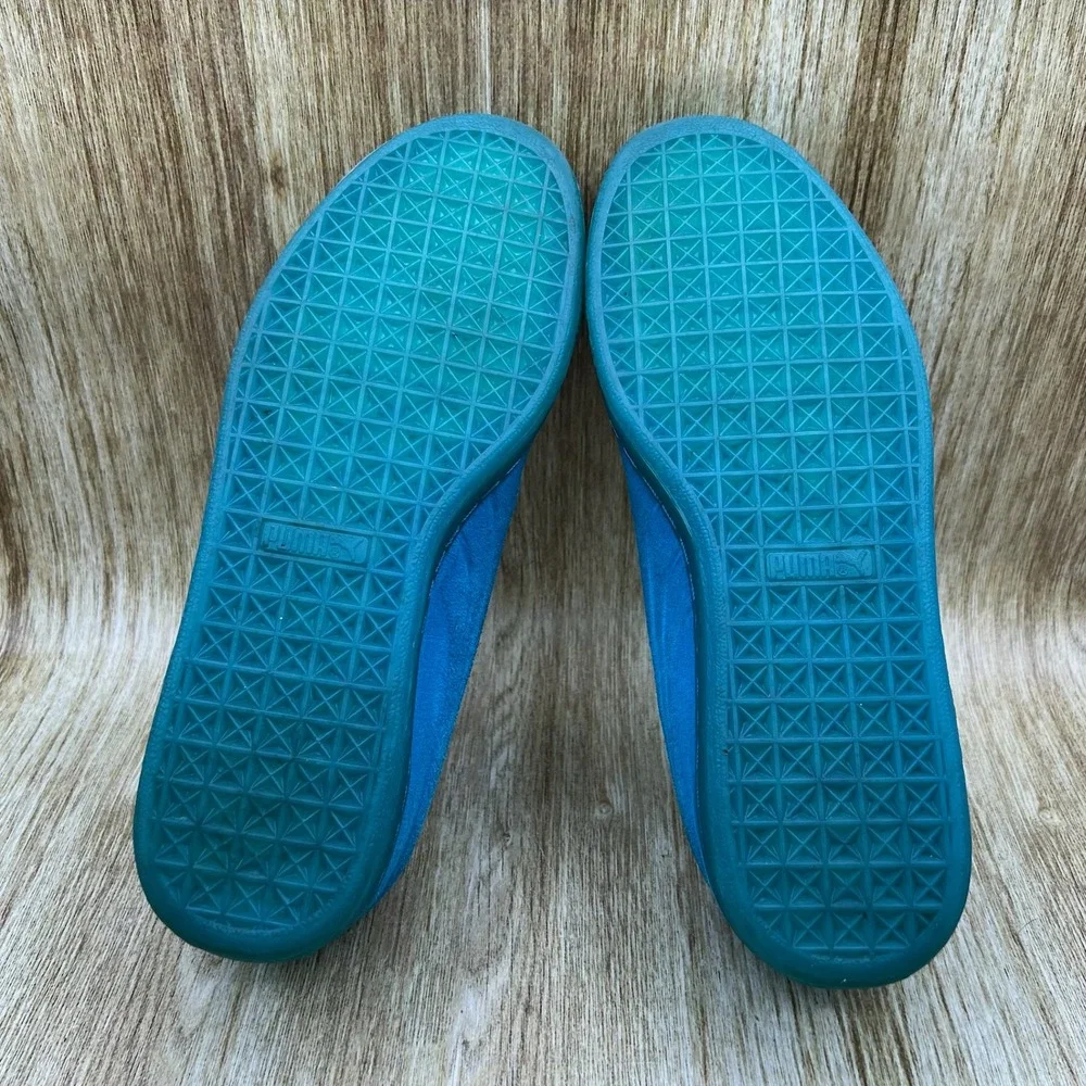 Puma Suede Classic Iced Fluo Atomic Blue Men's Size 10 Shoes Sneakers 361881-03